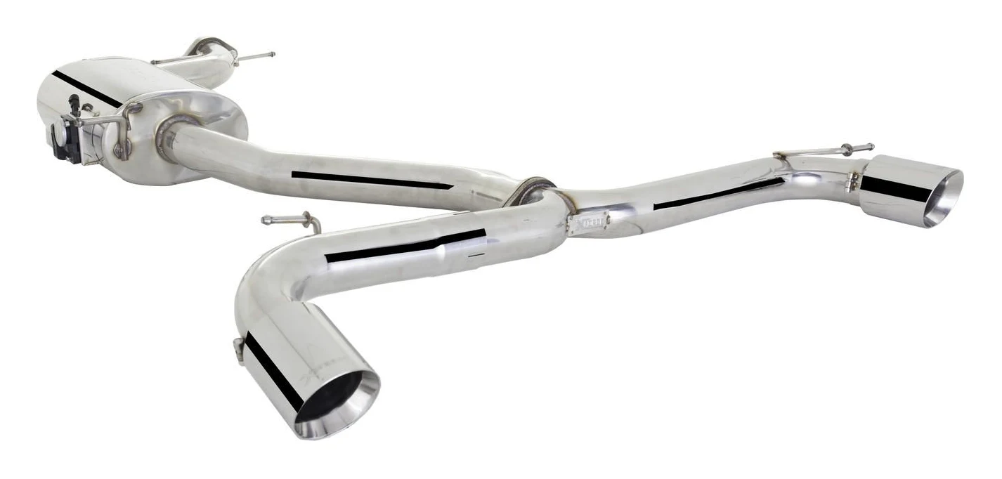 Układ wydechowy XForce z systemem Varex Volkswagen Golf 2010-2013 GTI MK 6 stal nierdzewna
