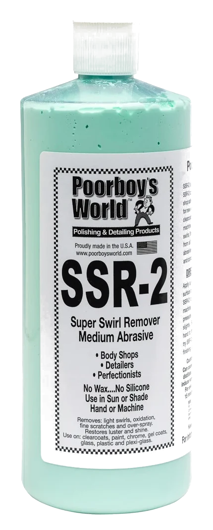 POORBOY'S WORLD SSR 2 Medium Abrasive Swirl Remover średnio ścierna pasta polerska 946ml