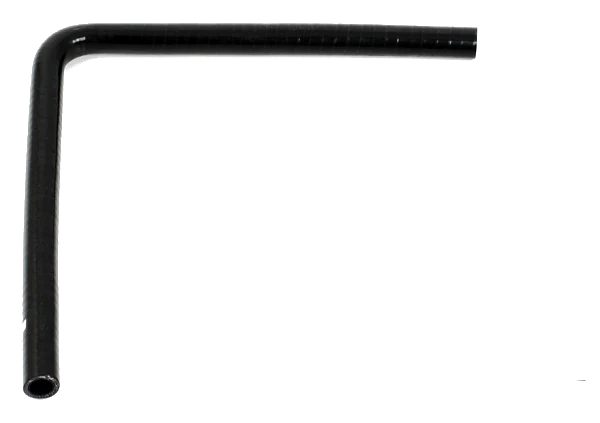 Wąż silikonowy czarny 90 stopni długie ramię 0,75" (19mm)