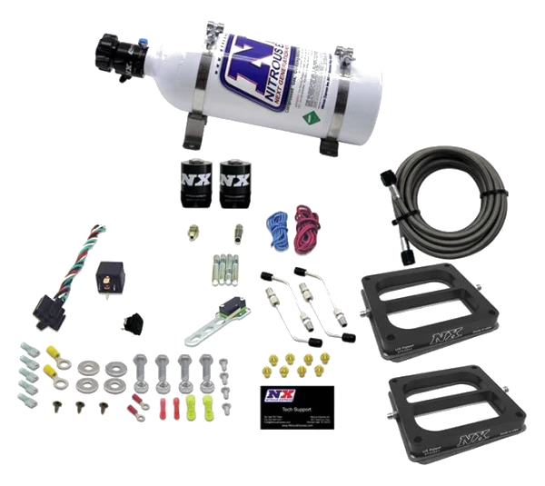 Dual 4500 Conventional Plate System Gasoline Stage 6 50-300Hp with 5Lb Bottle Nitrous Express NX 30270-05