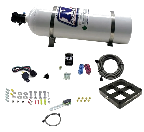 Billet Crossbar Plate System Dry Single Stage 100-500HP 4500 Flange 15LB Nitrous Express NX 66147-15