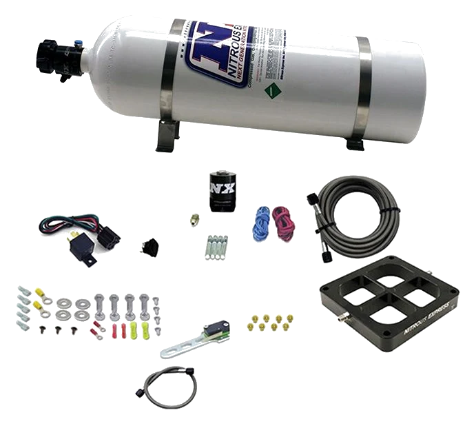 Billet Crossbar Plate System Dry Single Stage 100-500HP 4500 Flange 15LB Nitrous Express NX 66147-15