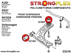221897A: Tuleja wahacza przedniego - tylna SPORT Audi A3