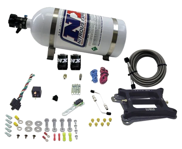 4150 Conventional Plate System Alcohol Pro-Power 100-500Hp with 10Lb Bottle Nitrous Express NX 50045-10