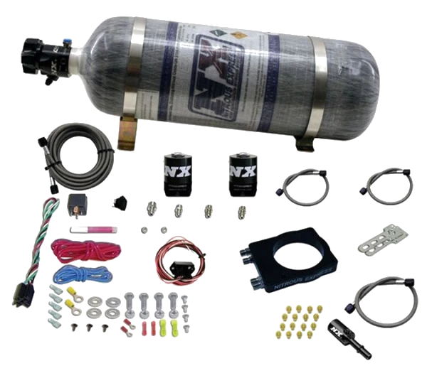 90mm Hemi Plate System (50-400Hp) with 12Lb Composite Bottle Nitrous Express NX 20990-12