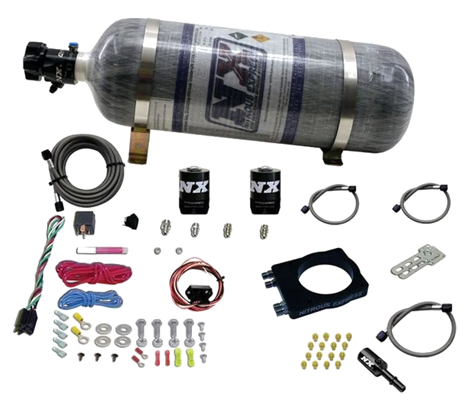 90mm Hemi Plate System (50-400Hp) with 12Lb Composite Bottle Nitrous Express NX 20990-12