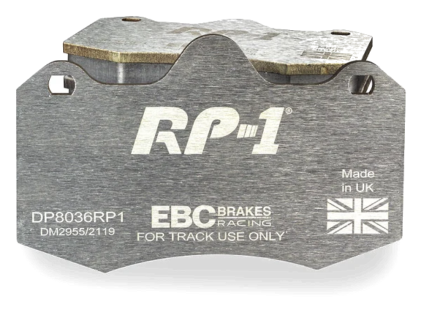 DP8036RP1 Sportowe klocki hamulcowe RP-1 Racing EBC Brakes Lotus Evora Exige Series 3 MORGAN Aero 8 NOBLE M12 Renault Clio Mk2 Seat Ibiza 6L TVR Cerbera Sagaris Tamora T350 Tuscan Typhon Lot