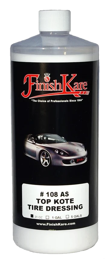 FINISH KARE 108 Top Kote Anti Static Tire Dressing 916ml