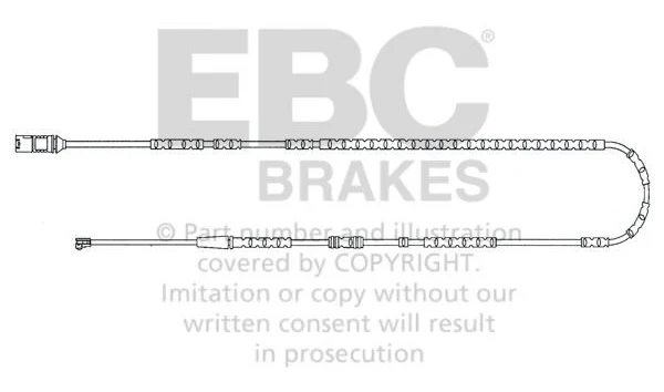 EFA145 Czujnik zużycia klocków hamulcowych EBC Brakes BMW Z4 E89 BMW Z4 E89 Z4