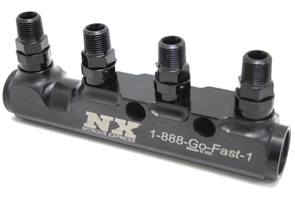 4 Port Fuel Log with Fittings Nitrous Express NX 15844
