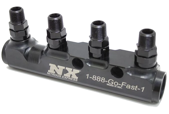 4 Port Fuel Log with Fittings Nitrous Express NX 15844