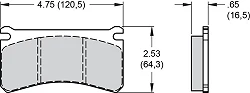 Klocki hamulcowe Wilwood 150-40-10416K BP-40 10416 High-Temperature Racing Pads .65