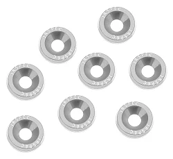 Ozdobne śrubki i podkładki JRspec Fender Washer srebrne