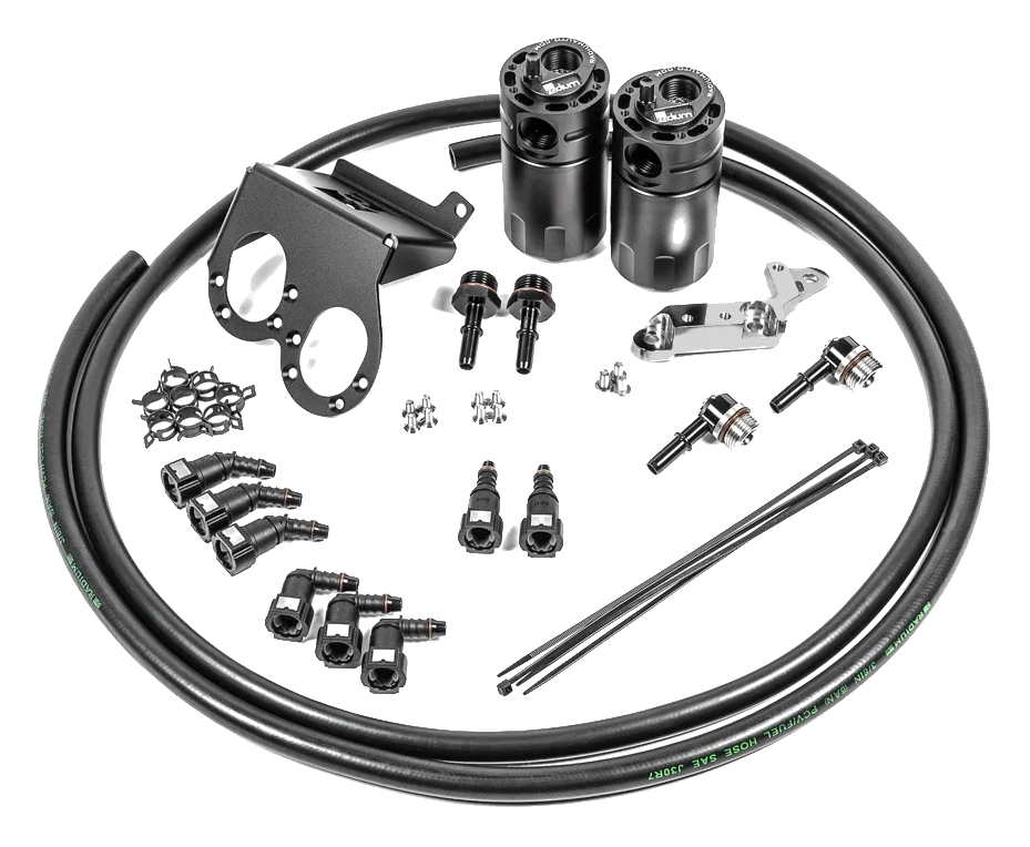 Dual Catch Can Kit Radium Engineering Chevrolet Corvette LT1 with Dry Sump 2017-2019