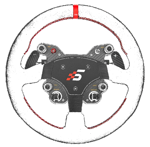 Kierownica GT1 330mm Typ R Alcantara SIMAGIC Łopatki Zmiany Biegów Symulator Simracing