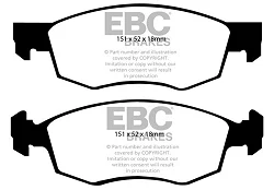 DP1528 Klocki hamulcowe ULTIMAX2 EBC Brakes Fiat Doblo Punto Fiat COMMERCIAL Doblo