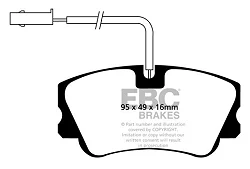 DP1011 Klocki hamulcowe ULTIMAX2 EBC Brakes Alfa Romeo 33