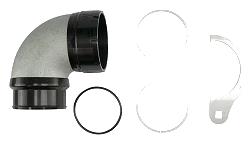 Adapter turbo LockSleeve wylot sprężarki 2,50″ do kolanka 90° z króćcem węża 2,50″ Turbosmart