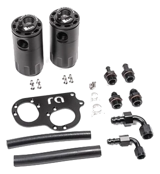 Dual Catch Can Kit for Lotus 2ZZ-GE Fluid Lock Radium Engineering