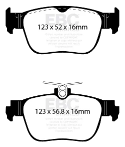 DP22440 Klocki hamulcowe GREENSTUFF EBC Brakes Audi A3 8Y A3 quattro 8Y CUPRA Formentor Ford Tourneo Connect Seat Leon KL Skoda Octavia NXMk4 Volkswagen Caddy Caddy California Caddy Californ