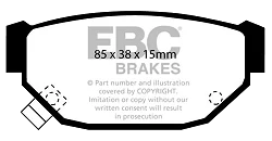 DP674 Klocki hamulcowe ULTIMAX2 EBC Brakes Subaru Leone Series 3 AC4 Leone Series 3 AG4 Leone Series 3 AG5 Leone Series 3 AC5 Leone Series 3 AC7 Leone Series 3 AK7 XT Coupe AX4 XT Coupe AX7