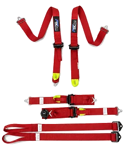 Pasy sportowe typu Formula FMIC.Pro FIA 2031 8853-2016 6-punktowe 2"x 2" Czerwone