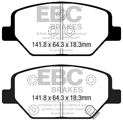 DPX2351 Klocki hamulcowe ULTIMAX2 EBC Brakes Opel Insignia Country Tourer Insignia Grand Sport Insignia Sport Tourer VAUXHALL Insignia Country Tourer Insignia Grand Sport Insignia Sport Tour