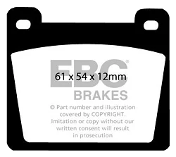 DP142 Klocki hamulcowe ULTIMAX2 EBC Brakes