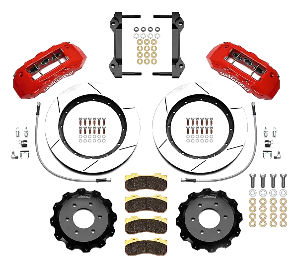 Wilwood 140-18205-R TX6R Big Brake Truck Przedni zestaw hamulcowy czerwony Ford F-150