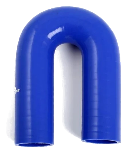 Wąż silikonowy niebieski 180 stopni 1,75" (45mm)