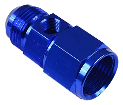 AN12 Nypel adapter żeńsko-męski z wejściem na czujnik Niebieski