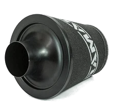 Uniwersalny stożkowy filtr powietrza aluminium Ramair JS-175-80-BK 80mm