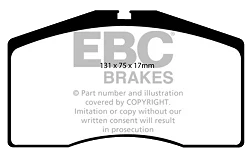 DP8997.17SR11 Sportowe klocki hamulcowe Sintered SR11™ EBC Brakes Audi RS2 8C Porsche 911 993 Carrera 4S 911 993 GT2 911 993 Carrera Targa 911 993 Carrera RS 911 993 Carrera RS 4 928 968 911