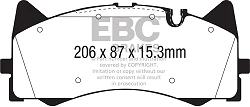 DP42298R Klocki hamulcowe YELLOWSTUFF EBC Brakes Mercedes-Benz AMG GT AMG GT S AMG GT 4 Door Coupe 43 AMG AMG GT 4 Door Coupe 43 AMG 4Matic AMG GT 4 Door Coupe 53 AMG 4Matic Mercedes-Benz AM