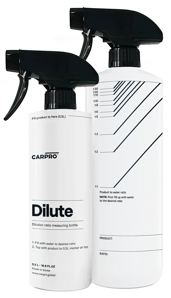 CAR PRO Dilute butelka na rozcieńczone produkty ze skalą rozcieńczenia 1000ml 1l