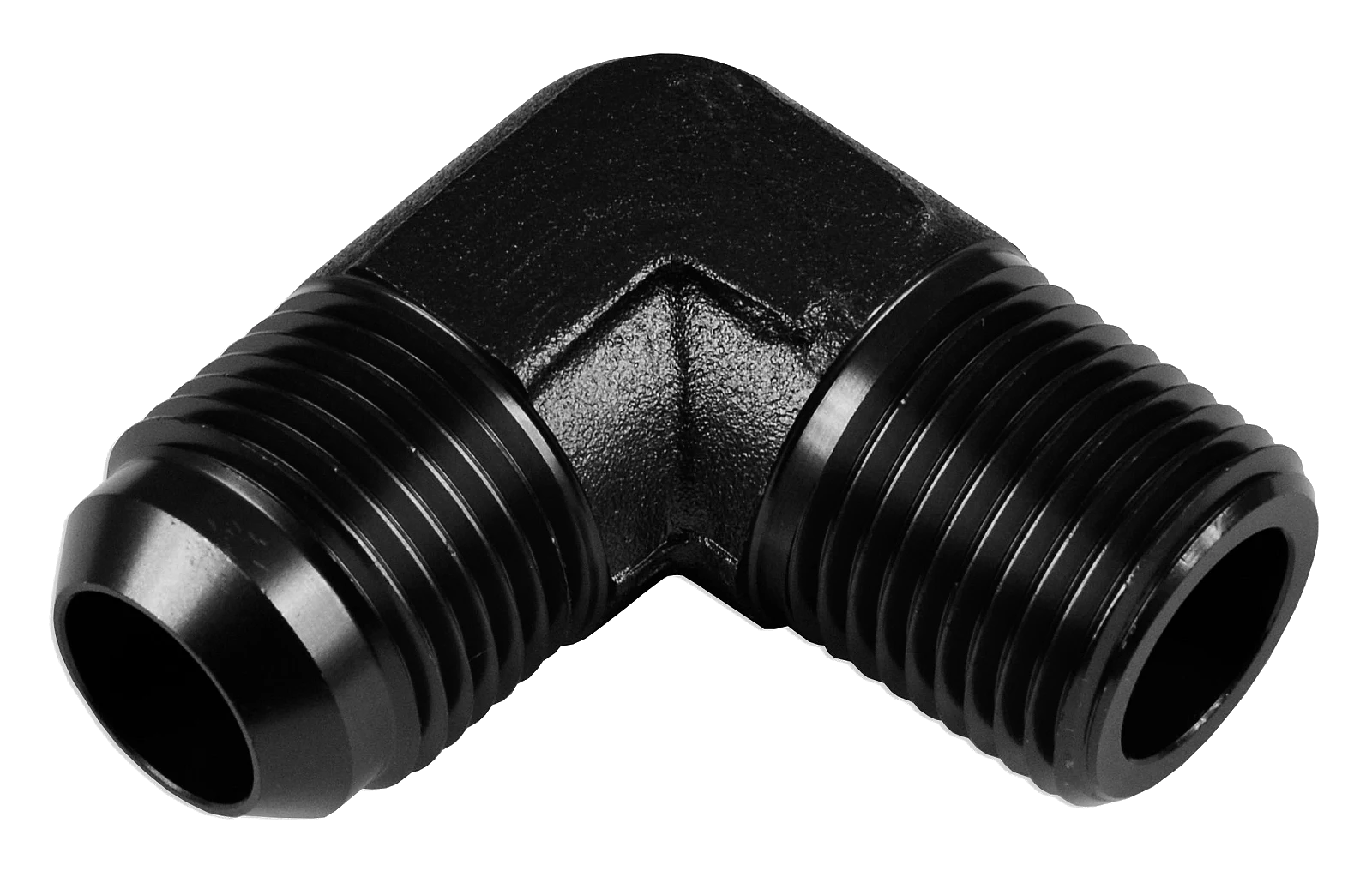 AN6-1/8 NPT 90' Nypel adapter męsko-męski Czarny