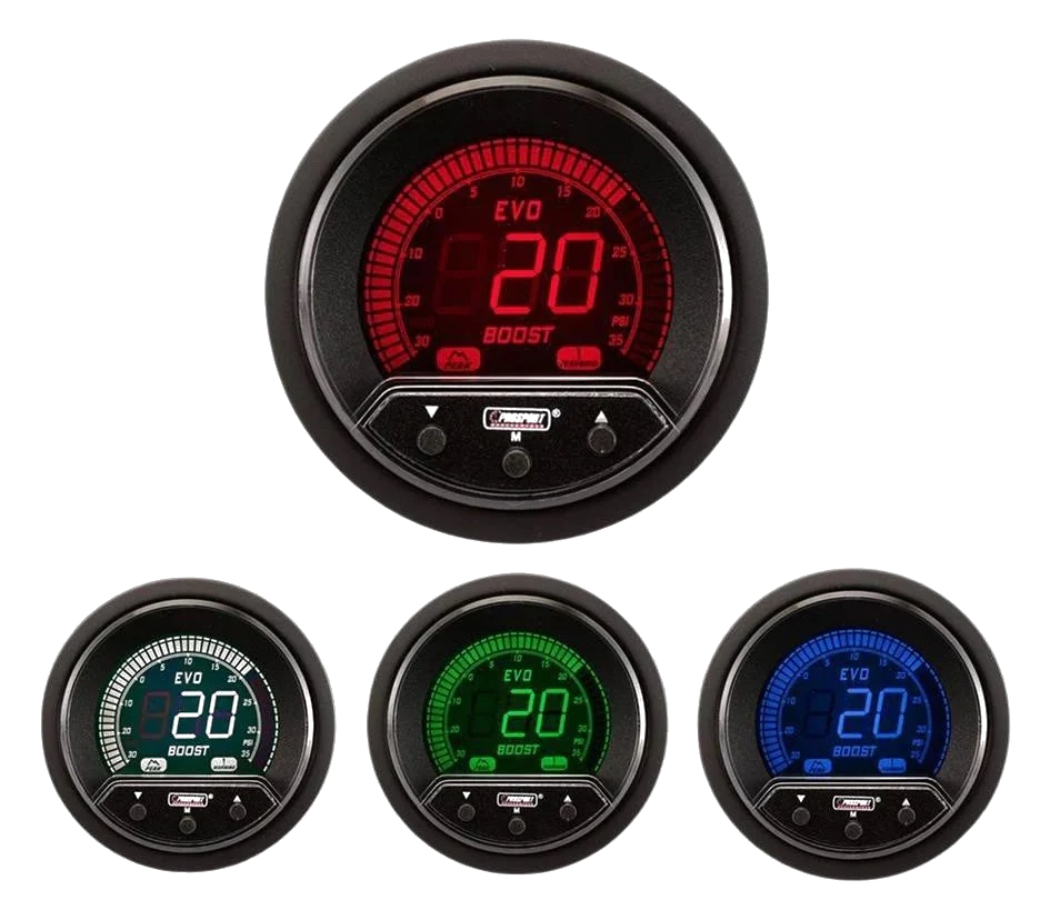 RTMG Performance 52mm Premium Evo Series Electrical Boost Gauge