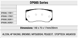 DP8085.17SR21 Sportowe klocki hamulcowe Sintered SR21™ EBC Brakes - DP8085.17SR21
