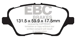 DP82149RPX Sportowe klocki hamulcowe RP-X Racing EBC Brakes Ford Fiesta Mk7 Fiesta Mk7 ST Ford Fiesta