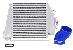 Intercooler Mishimoto Subaru WRX 2008-2014 srebrny + niebieski silikon