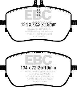DPX2388 Klocki hamulcowe ULTIMAX2 EBC Brakes Mercedes-Benz CLA Shooting Brake X118 CLA180 CLA Shooting Brake X118 CLA200 CLA Shooting Brake X118 CLA180D CLA Shooting Brake X118 CLA200D AClas
