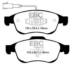 DP42078R Klocki hamulcowe YELLOWSTUFF EBC Brakes Alfa Romeo Giulietta 940