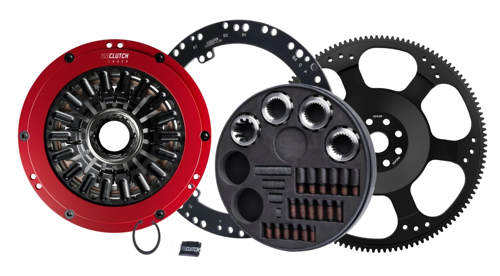 Sprzęgło Dwutarczowe UniClutch Track Z Kołem Zamachowym Subaru Impreza WRX GC8 LEGACY RS Forester EJ20 series 2.0 Tubro