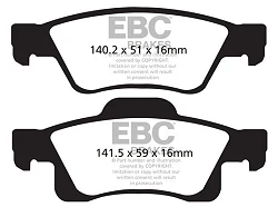 DP61872 Klocki hamulcowe GREENSTUFF EBC Brakes Dodge USA Durango Jeep Grand Cherokee Dodge Durango Jeep Grand Cherokee Grand Cherokee WK