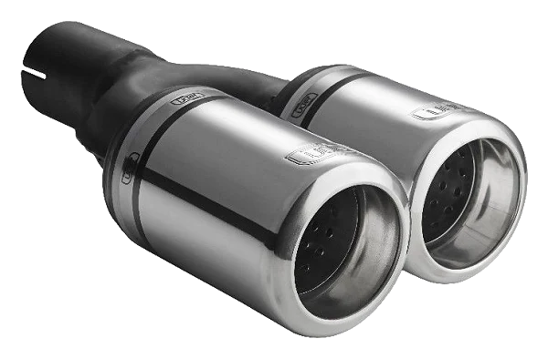 Uniwersalna końcówka tłumika okrągła 80mm długość 200/180mm średnica montażowa 45mm - N2-07-1P/45
