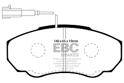 DP1380 Klocki hamulcowe ULTIMAX2 EBC Brakes Citroen COMMERCIAL Jumper Q14 Relay Q14 Fiat COMMERCIAL Ducato Peugeot COMMERCIAL Boxer