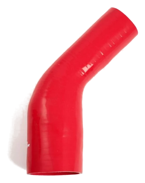 Wąż silikonowy czerwony 45 stopni 2,375 - 3,125" (60 - 80mm)