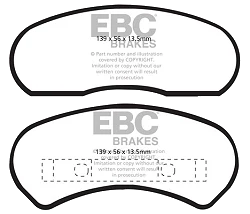 DP41527R Klocki hamulcowe YELLOWSTUFF EBC Brakes Ford Australia and New Zealand Fairlane ZD Fairlane ZF Fairlane ZG Fairlane ZH Fairlane ZJ Fairlane ZK Fairlane ZL Falcon XA Falcon XB GT Fal