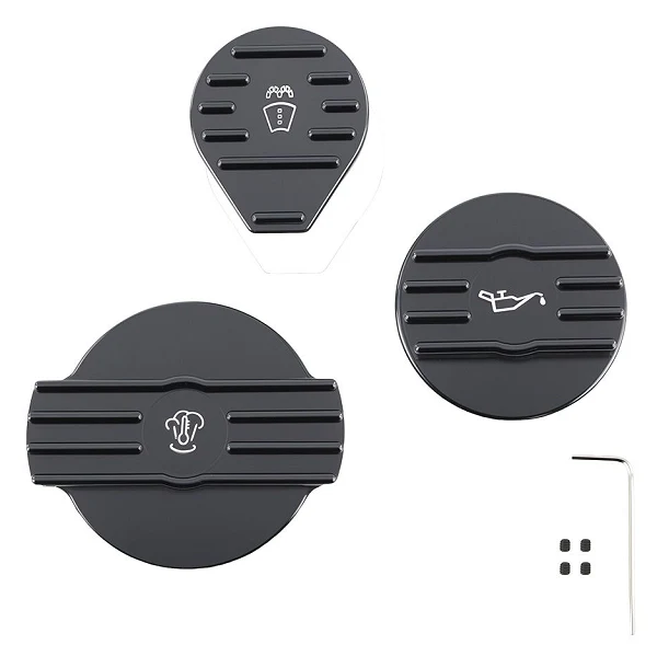 Zestaw aluminiowych korków 3szt FMIC.EU VW Golf GTI Audi A3 Seat Leon Skoda 2.0T EA888