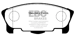 DP1120 Klocki hamulcowe ULTIMAX2 EBC Brakes Daihatsu Avanzato Move